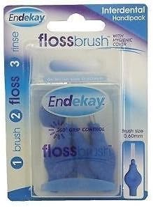 Endekay Interdental Flossbrush Blue 0.60Mm - Pack Of 5