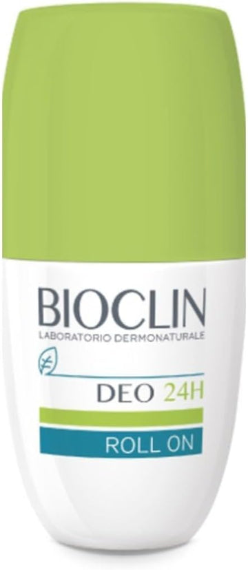 Bioclin Deo 24H - Deodorante Roll On Pelli Sensibili Delicata Profumazione, 50Ml