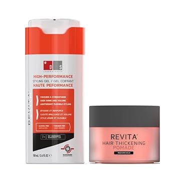 Ds Laboratories Revita Thickening Hair Pomade & Styling Gel With Biotin, Caffeine, Beeswax, Ginseng & Zinc For Men & Women - Hair Styling Products