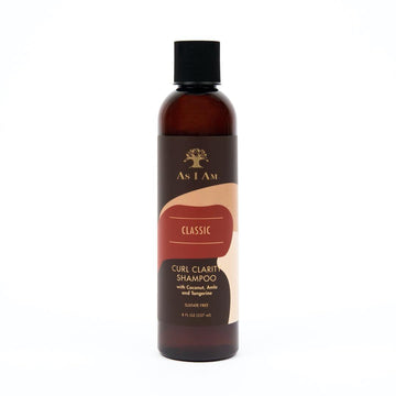 As I Am Curl Clarity Shampoo - 8 Ounce - With Coconut, Amla & Tangerine - Gently Cleanses Curly Hair - Vegan & Cruelty Free - Sulphate Free - Parabens Free - Phthalate Free
