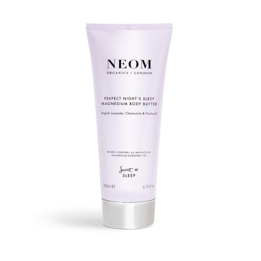 Neom - Magnesium Body Butter | 6.76 Fl Oz (200Ml) | Lavender, Sandalwood & Jasmine | Calming Lotion With Essential Oils | 100% Natural Fragrances | Nourish & Soften | Signature De-Stress Scent