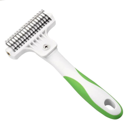 Andis 65760 Deshedding Tool For Cats & Dogs - Reduces Shedding Up To 90% - Quick & Clean Grooming - Skin-Friendly Dematting Brush With Non-Slip Rubber Handles