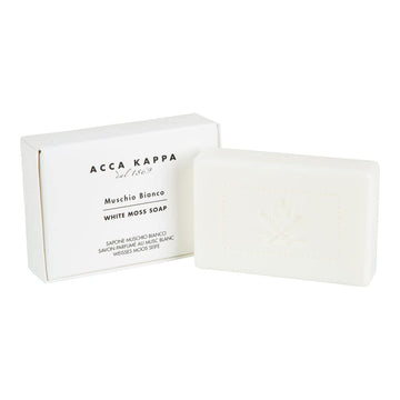 Acca Kappa Soap, White Moss Boxed Soaps, 3.5 Oz - Set Of 4