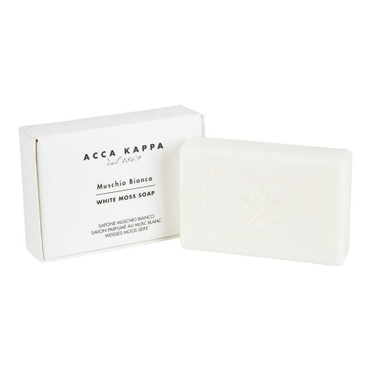 Acca Kappa Soap, White Moss Boxed Soaps, 3.5 Oz - Set Of 4