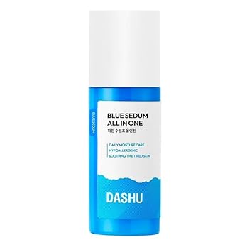 Dashu Blue Sedum Moist All-In One | Hydrating Moisturizer Face Cream 8 Types Of Hyaluronic Acids | Gentle Face Moisturizer 5.07 Fl Oz