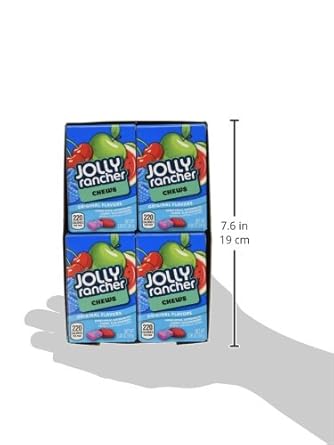 Jolly Rancher Chews In Original Fruit Flavors, 2.06-Ounce Box (Pack Of 12)