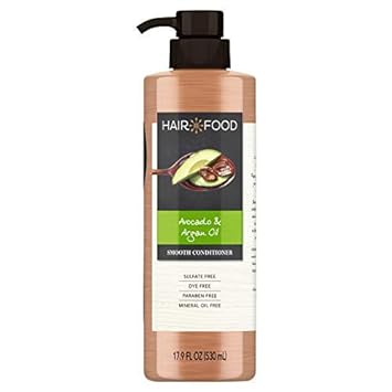 Hair Food Avocado & Argan Oil Sulfate Free Conditioner, 17.9 fl oz, Dye Free Smoothing