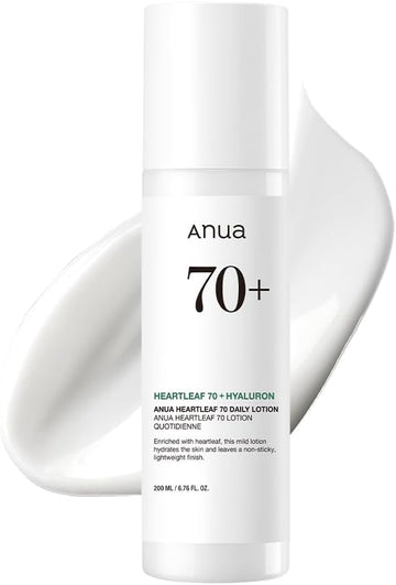 Anua Heartleaf Daily Lotion, Face Moisturizer With Hyaluronic Acid For Sensitive Skin, Lightweight, Korean Skin Care 200Ml/6.76Fl.Oz
