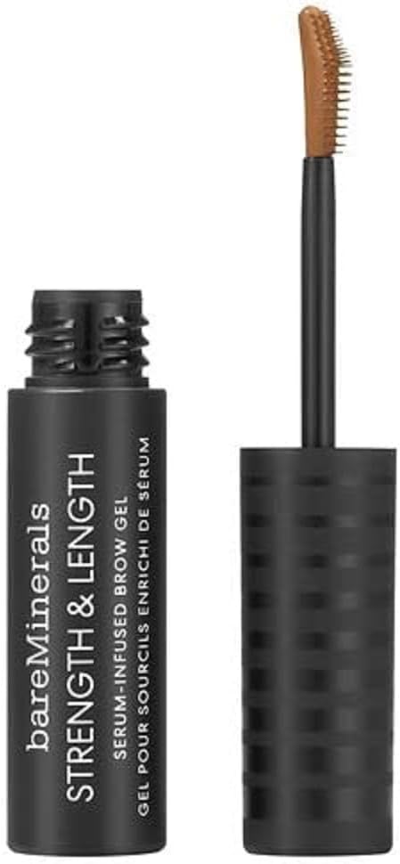 bareMinerals Strength and Length Serum-Infused Brow Gel - Chestnut For Women 0.16 oz Brow Gel