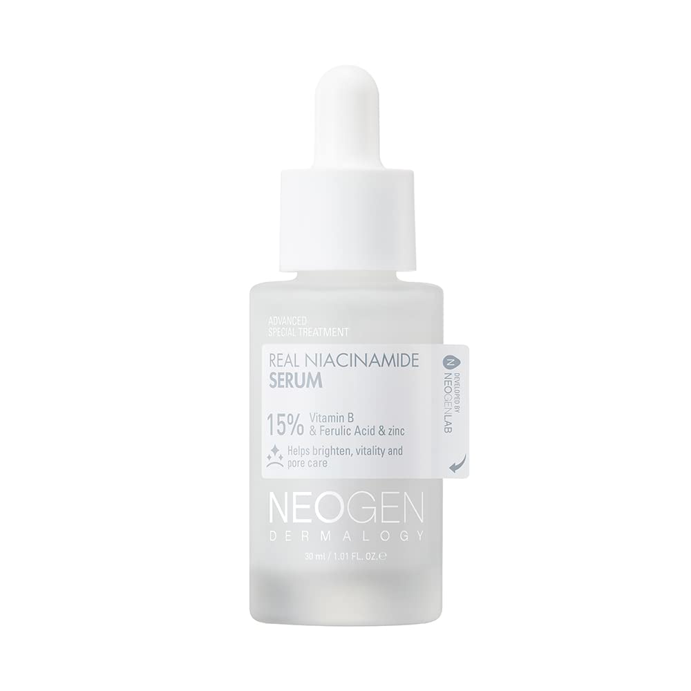 Dermalogy By Neogen Real Niacinamide 15% Serum (30 Ml / 1.01 Fl Oz) – Dark Spots & Pore Care, Vegan Serum With Niacinamide, Ferulic Acid And Zinc – Korean Skin Care