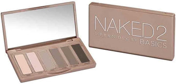 Urban Decay Naked Basics Eyeshadow Palette, 6 Blendable Matte Nudes Shades, Travel Size, 7.8G