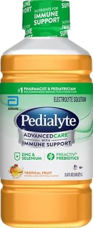 Pedialyte Advancedcare Tropical Fruit Electrolyte Solution, 33.8 Fl Oz Bottle