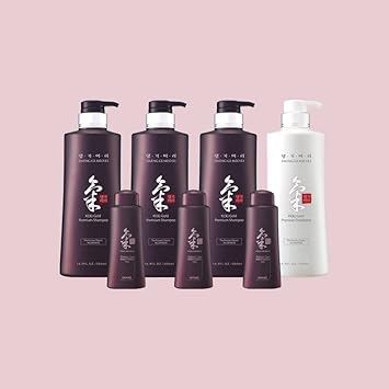 Daeng Gi Meo Ri- Ki Gold Premium Special Hair Care 4Pcs Set [Shampoo X3, Treatment X 1], Effectively Moisture To Dry And Rough Hair, No Artificial Color
