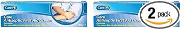 Care Antiseptic First Aid Cream, For Minor Burns, Abrasions And Nappy Rash, Suitable For All, Contains Cetrimide 0.5%, 30G Cream