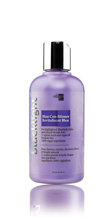 OLIGO PROFESSIONNEL - Blacklight Blue Conditioner - Anti Brassiness Hair Color - Sulfate-Free - Removes Brassy Tones - Repairs Damage Surface- 11 Amino Acids and Moisturizing Formula - 8.5oz