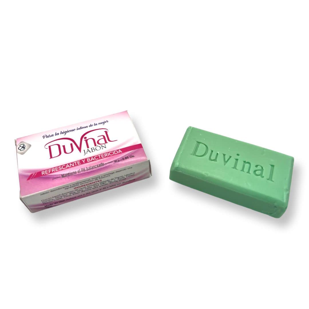 Duvinal Jabon Intimo Femenino en Barra. 3 pack para equilibrio del pH - Probióticos e ingredientes naturales - Elimina el olor - Salud vaginal - Lavado femenino - Hidratante íntimo : Health & Household