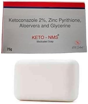 Anti Fungal & Anti Bacterial Soap 2% Ketoconazole For Intensive Fungal Infections Of The Skin | Helps Wash Away Ringworm, Jock Itch, Dry Skin, Dandruff, Acne | 75G