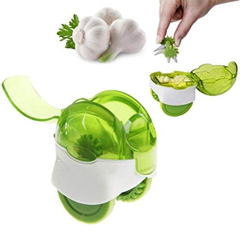 Mini Garlic Press & Dicer Wheel – Rolling Garlic Chopper, Peeler, and Crusher | Versatile Kitchen Tool for Garlic Mincing and Grinding