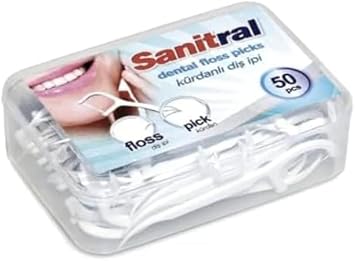 White Glo Smokers And Coffee + Tea Drinkers Formula Toothpaste 100 Ml Set Of 2 (With Sanitral 50 Pcs Dental Floss Stick Included As A Gift)