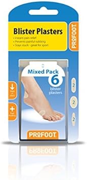 Profoot Blister Plasters - Mixed Plasters - Ideal for Painful Blisters - Prevents Painful Rubbing - Instant Pain Relief - 6 Plasters per Pack (2 Pack) : Amazon.co.uk: Health & Personal Care
