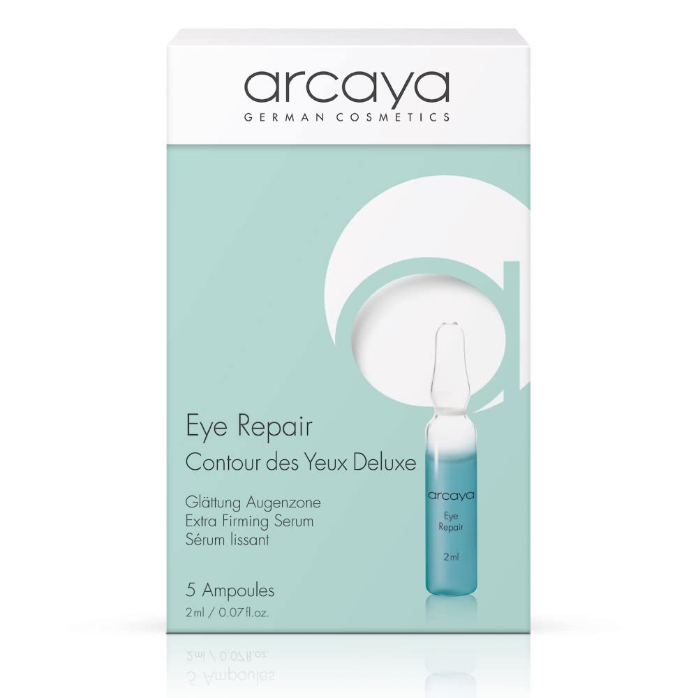 Arcaya Eye Repair Ampoule Serum - Ultra-Light Anti-Wrinkle Eye Serum With Peptides & Azuki Extract For Eye Zone Firming & Smoothing - Anti-Aging Serum - Vegan Skincare Serums, 5X2Ml