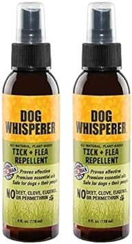 YAYA ORGANICS Dog Whisperer Tick + Flea Repellent, Proven Effective, All-Natural, Safe for Dogs and Their People, 4 oz (2 Pack) : Pet Supplies