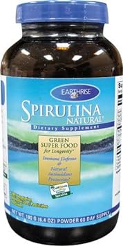 Earthrise Spirulina Natural, 180 Grams Powder