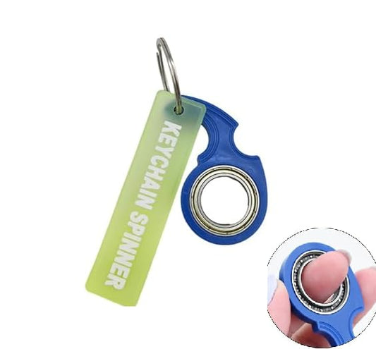 VALUEVIBES Metal Keyring Toy – Lightweight Rotating Keychain for Stress Relief and Focus, Fun Pocket Gadget, Key Chain for Bike