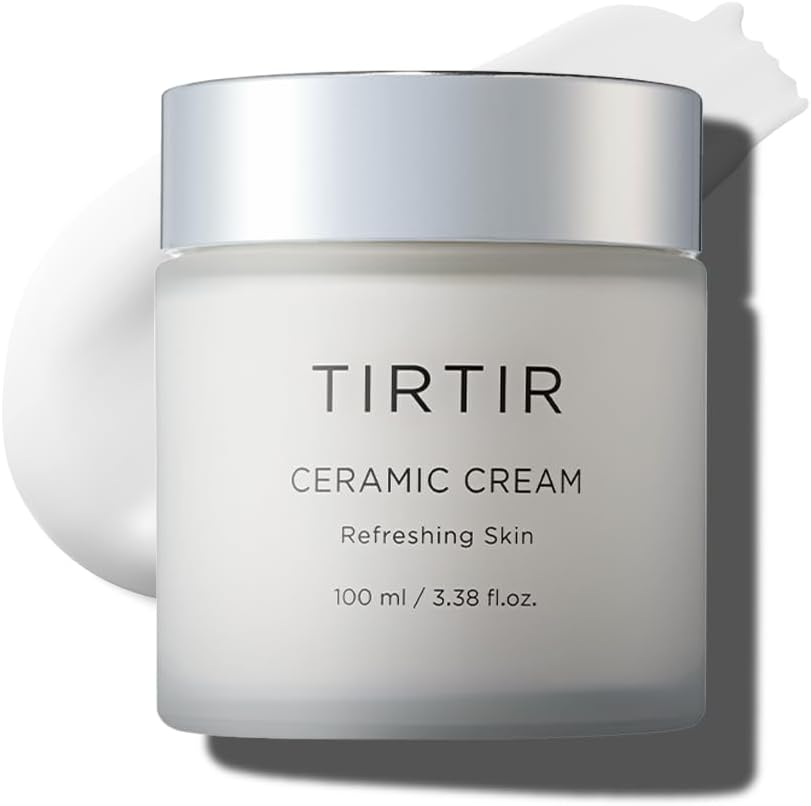 Tirtir Natural Ceramide Cream | Deep Moisturizer For Glass Skin, Polyglutamic Acid, Centella Asiatica Extract, Skin Barrier, Nature Derived Ingredients, Dry Skin, Korean Skincare (50Ml, Light)