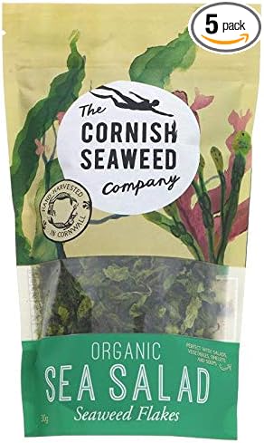 Cornish Seaweed Company Organic Sea Salad 30G (Pack Of 5)