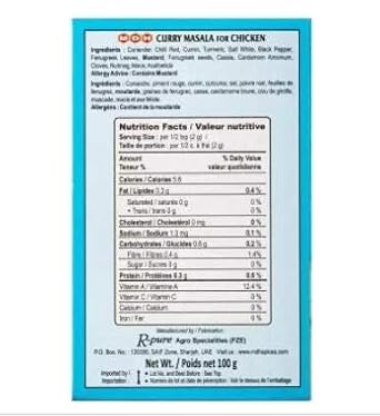 Rt Mdh Chicken Curry Masala 100Gm -Mdh Chicken Curry Masala Spice Mix. An Easy Yet Delicious Spice Mix To Make The Nations Favourite, Chicken Curry