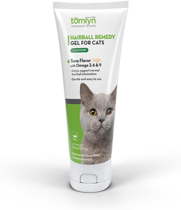 TOMLYN Laxatone Tuna-Flavored Hairball Remedy Gel for Cats and Kittens, 2.5oz