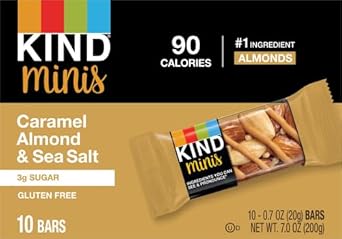 Kind Minis, Caramel Almond & Sea Salt, 0.7 Ounce (Pack Of 10)