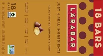 Larabar Peanut Butter Chocolate Chip, Gluten Free Fruit & Nut Bar, 18 Ct