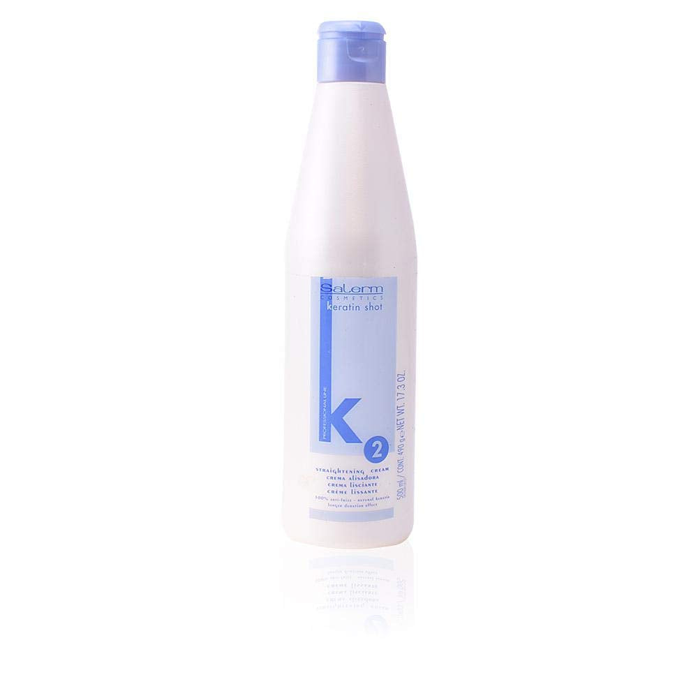 Salerm Keratin Shot 2 Smoothing Semi-Permanent Straightening Cream, 17.3 Ounce : Beauty & Personal Care