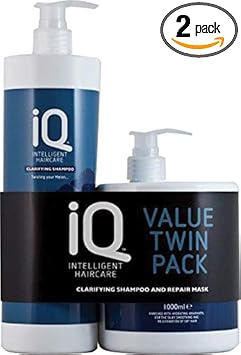 Iq Intelligent Haircare Clarifying Twin 1000 Ml Each Blue