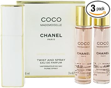 Chanel Coco Mademoiselle Eau De Parfum Twist And Spray 3 X 20Ml Women Giftset