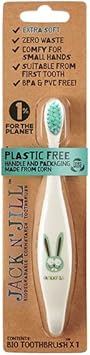 Jack N' Jill Bio Toothbrush (Tm) Compostable & Biodegradable Handle Bunny