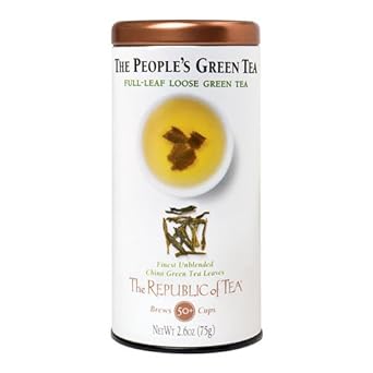 The Republic of Tea The Peoples Green Full-Leaf Tea, 2.6 Ounces / 50 Cups : Republic Of Tea Loose Leaf : Grocery & Gourmet Food