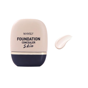 Lamuseland Full Coverage Foundation, 3 Shades Matte Oil Control Moisturizing Buildable Liquid Foundation Concealer Face Makeup For All Skin (Natural, M)