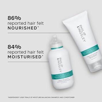 Philip Kingsley | Moisture Balancing Shampoo And Conditioner Set |Moisturising And Hydrating Duo For Dry, Damaged Hair | Nourishes, Smooths And Adds Shine To Hair | 250Ml And 200Ml