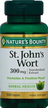 Nature'S Bounty St. John’S Wort 300Mg Capsules, Herbal Health Supplement, Promotes A Positive Mood, 100 Capsules