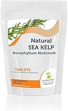 Kelp 500mg Natural Sea Ascophyllum Nodosum 30 Tablets Normal Production of Thyroid Hormones Thyroid Function Energy-yielding Metabolism HEALTHY MOOD UK Quality Nutrients