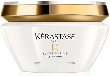 Kérastase Elixir Ultime, Oil-Infused Lightweight Shine Conditioning Treatment, For Dull Hair, With Five Precious Oils, Masque Elixir Ultime, 200Ml
