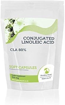 Conjugated Linoleic Acid CLA 80% x 180 Soft Capsules Health Food Supplements Nutrients HEALTHY MOOD UK Quality Nutrients