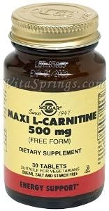 Maxi L-Carnitine 500mg 30 Tabs 3-Pack