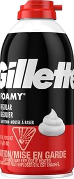 Gillette Foamy Shaving Cream, Regular, 11 Oz