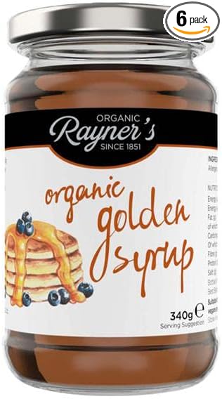 Rayners | Fairtrade Organic Golden Syrup | 6 X 340G