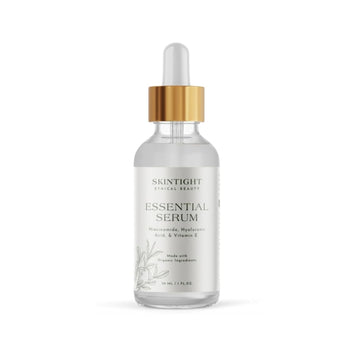 Skin Tight Essential Serum - Anti Aging Face And Eye Serum With Niacinamide, Hyaluronic Acid, Vitamin E, Avocado Oil - Glowing Cream For Dark Spots, Even Skin Tone, Fine Lines And Wrinkles, 1 Fl. Oz