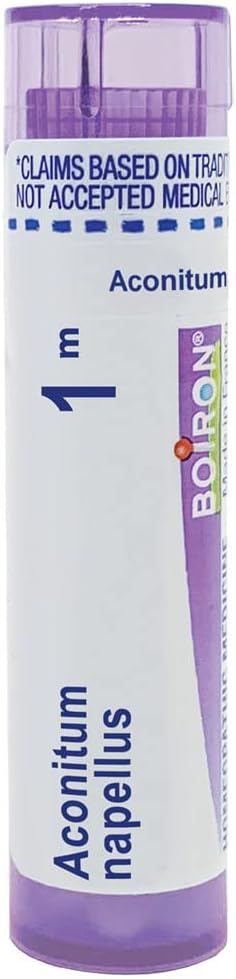 Boiron Aconitum Napellus 1M For High Fever Of Sudden Onset With Dry Skin - 80 Pellets